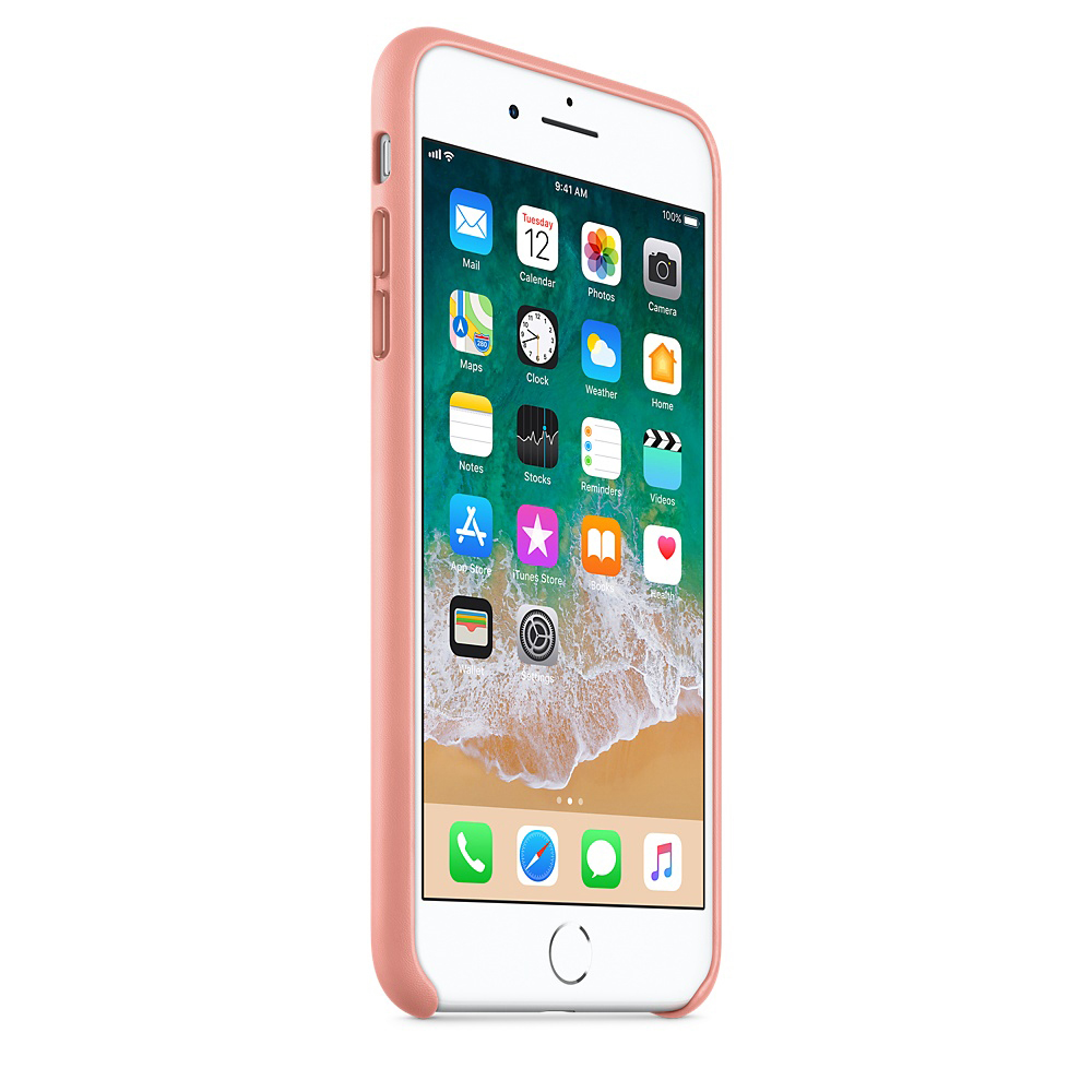 APPLE Leather Case, Backcover, Apple, iPhone 7 Plus, iPhone 8 Plus, Soft Pink