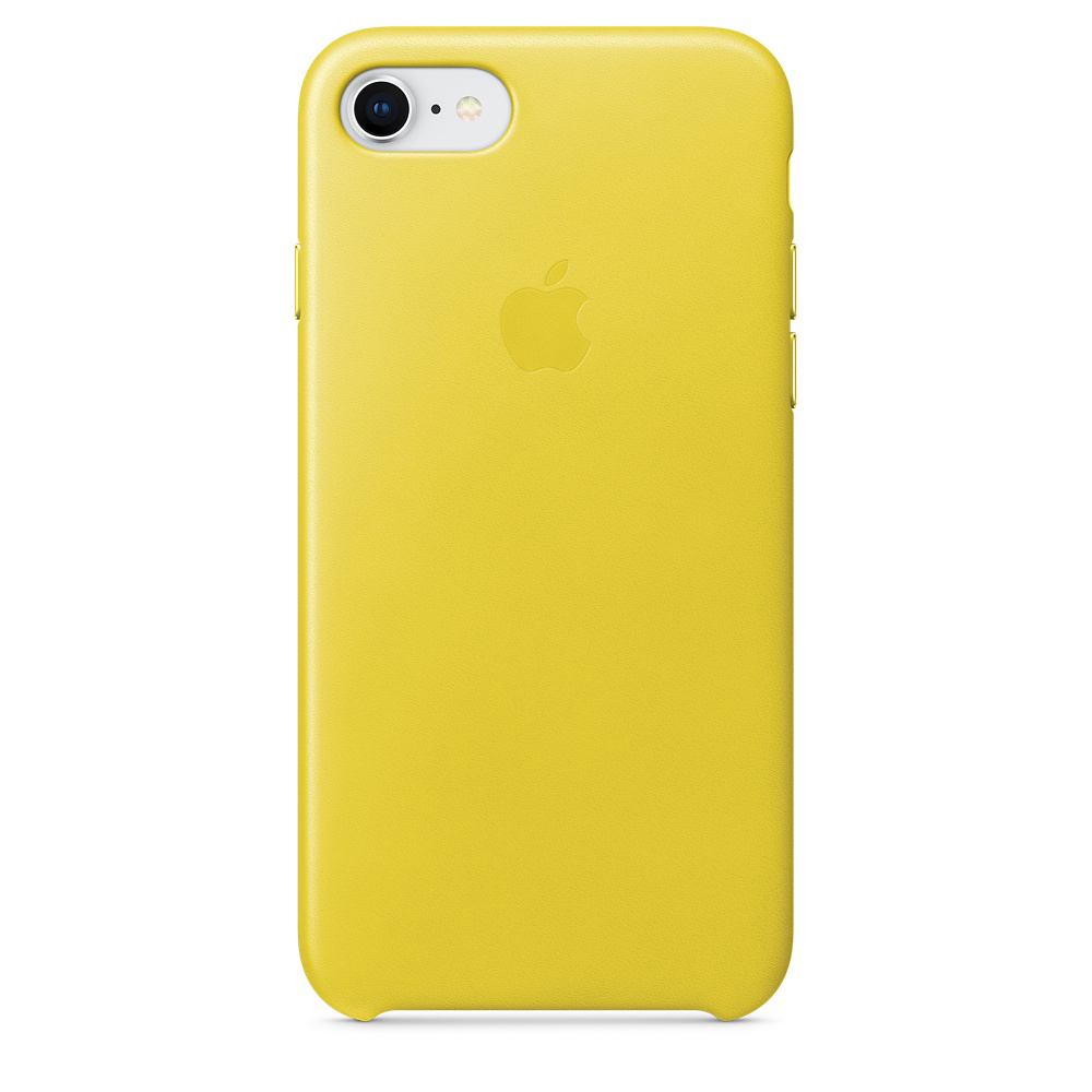 Spring 7, Leather iPhone iPhone Apple, 8, Case, Backcover, Yellow APPLE