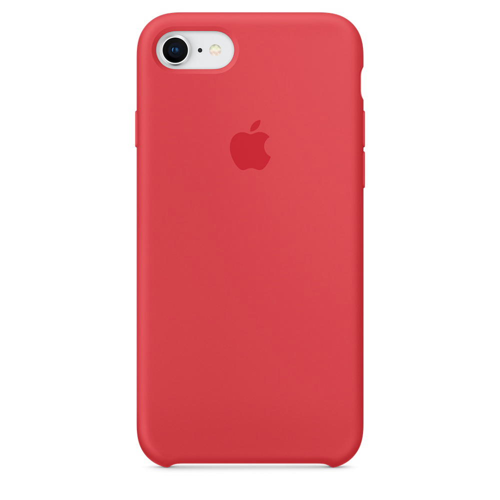 Case, iPhone Silicon APPLE Apple, 7, Red 8, Backcover, Raspberry iPhone