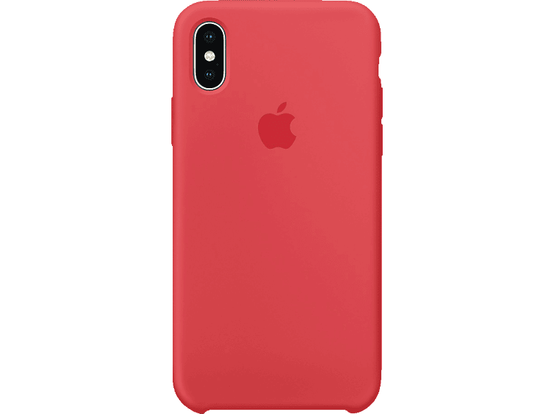 X, Case, APPLE Backcover, iPhone Red Apple, Raspberry Silicone
