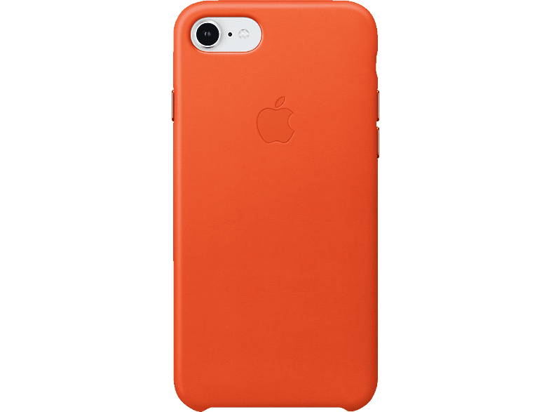 APPLE Leather Case, Backcover, Apple, iPhone 7, iPhone 8, Bright Orange
