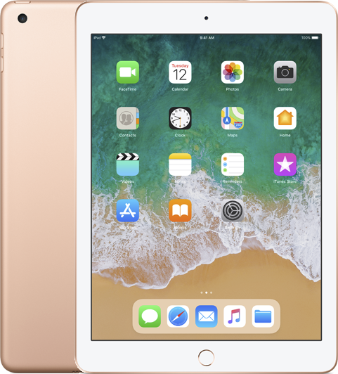 APPLE iPad 9.7" Wi-Fi 128 GB 6th Gen. Gold (MRJP2FD/A)