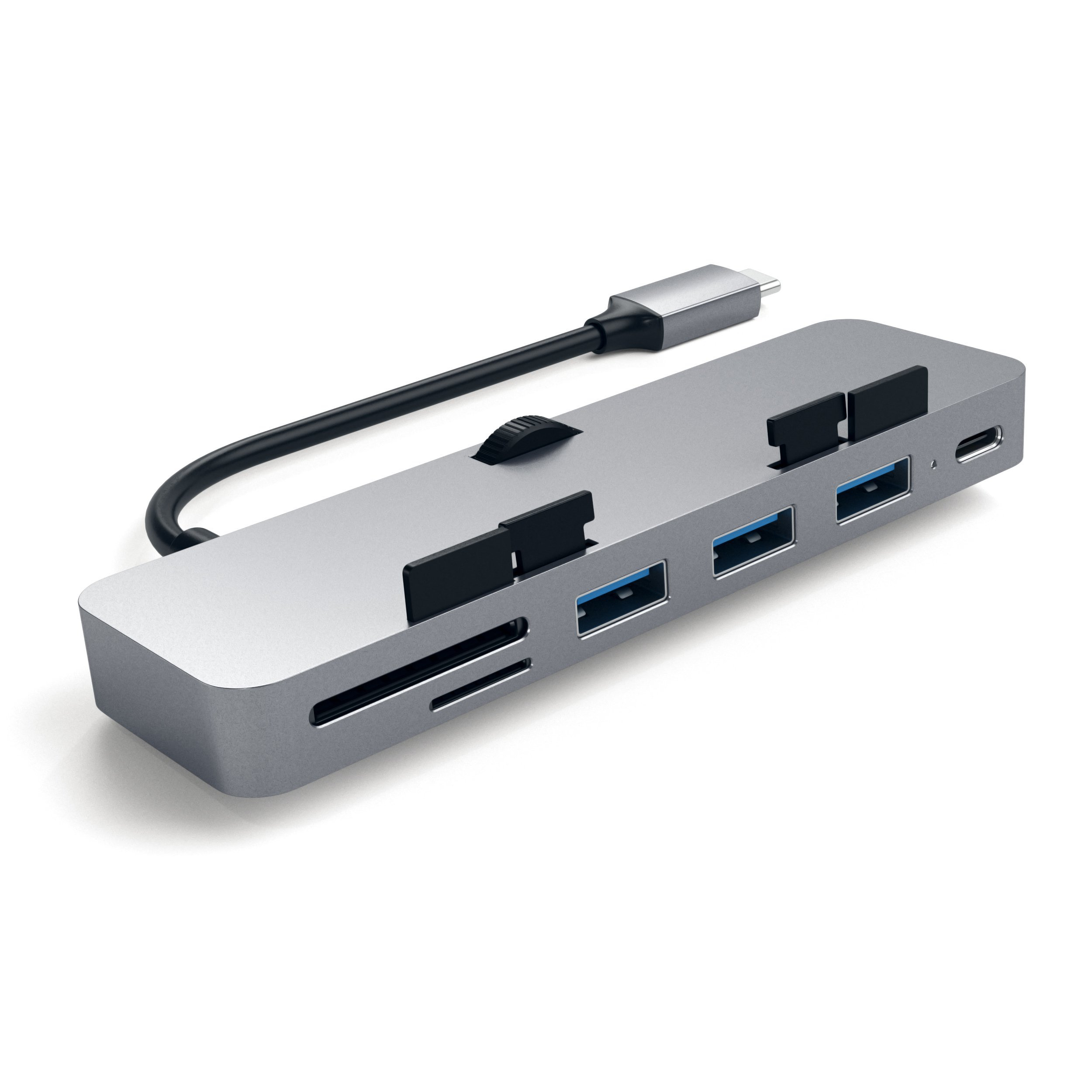 SATECHI ST-TCIMHM USB-C Clamp Hub Pro - USB Hub (Space Grey)
