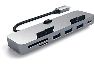 SATECHI ST-TCIMHM USB-C Clamp Hub Pro - USB Hub (Space Grey)