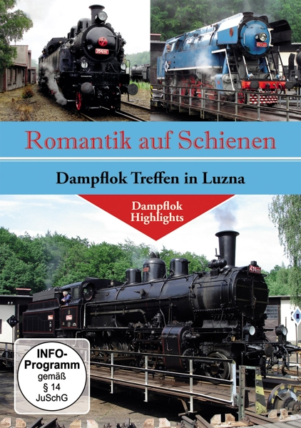 auf Romantik in DVD Treffen Luzna Schienen-Dampflok