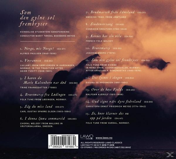 Kvindelige Studenters Sangforening - Som Den Gylne Sol Frembryter  - (CD)