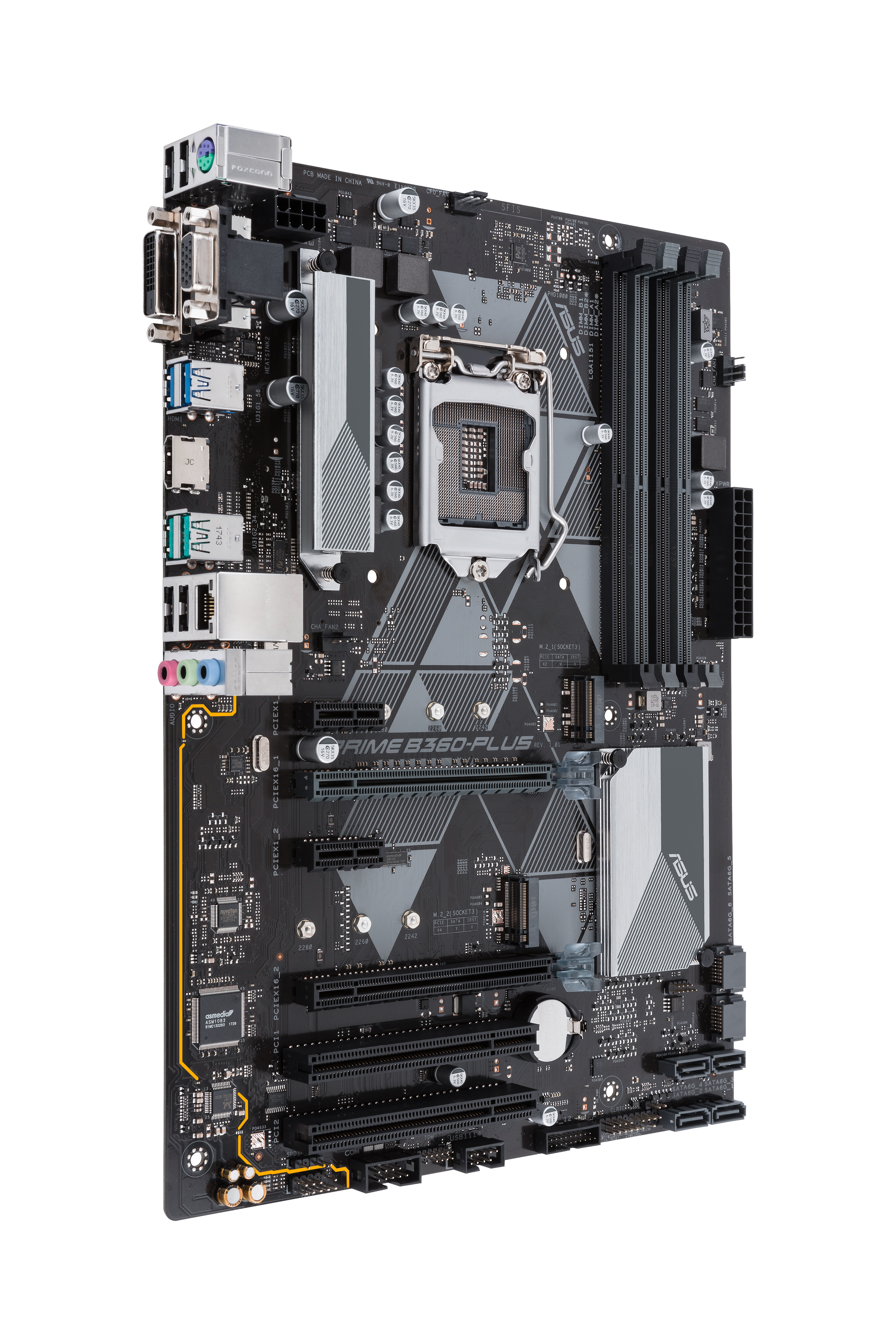 ASUS Prime B360 Plus Mainboard Schwarz