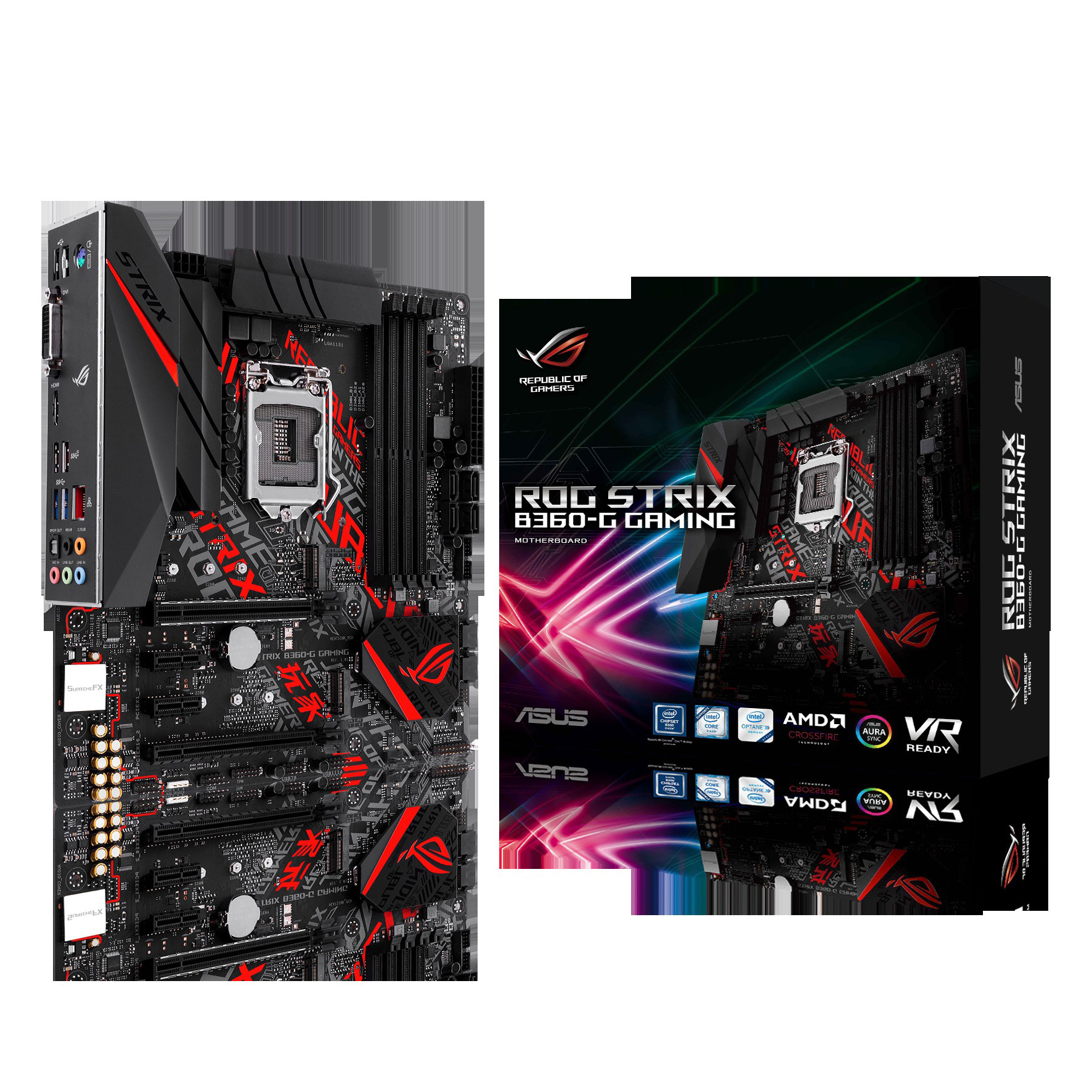 ASUS ROG Strix B360-G Gaming Mainboard Schwarz