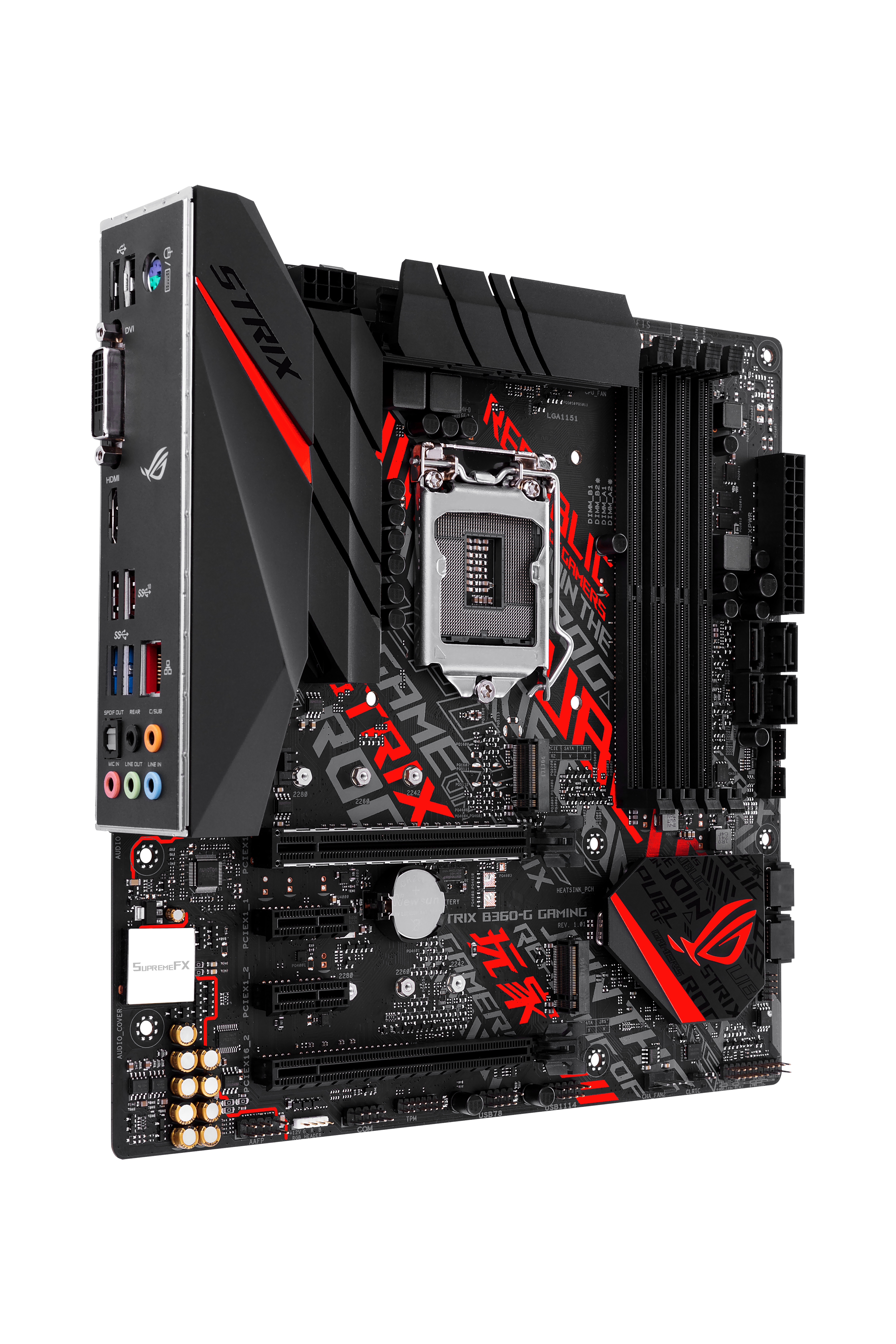 ASUS ROG Strix B360-G Gaming Mainboard Schwarz