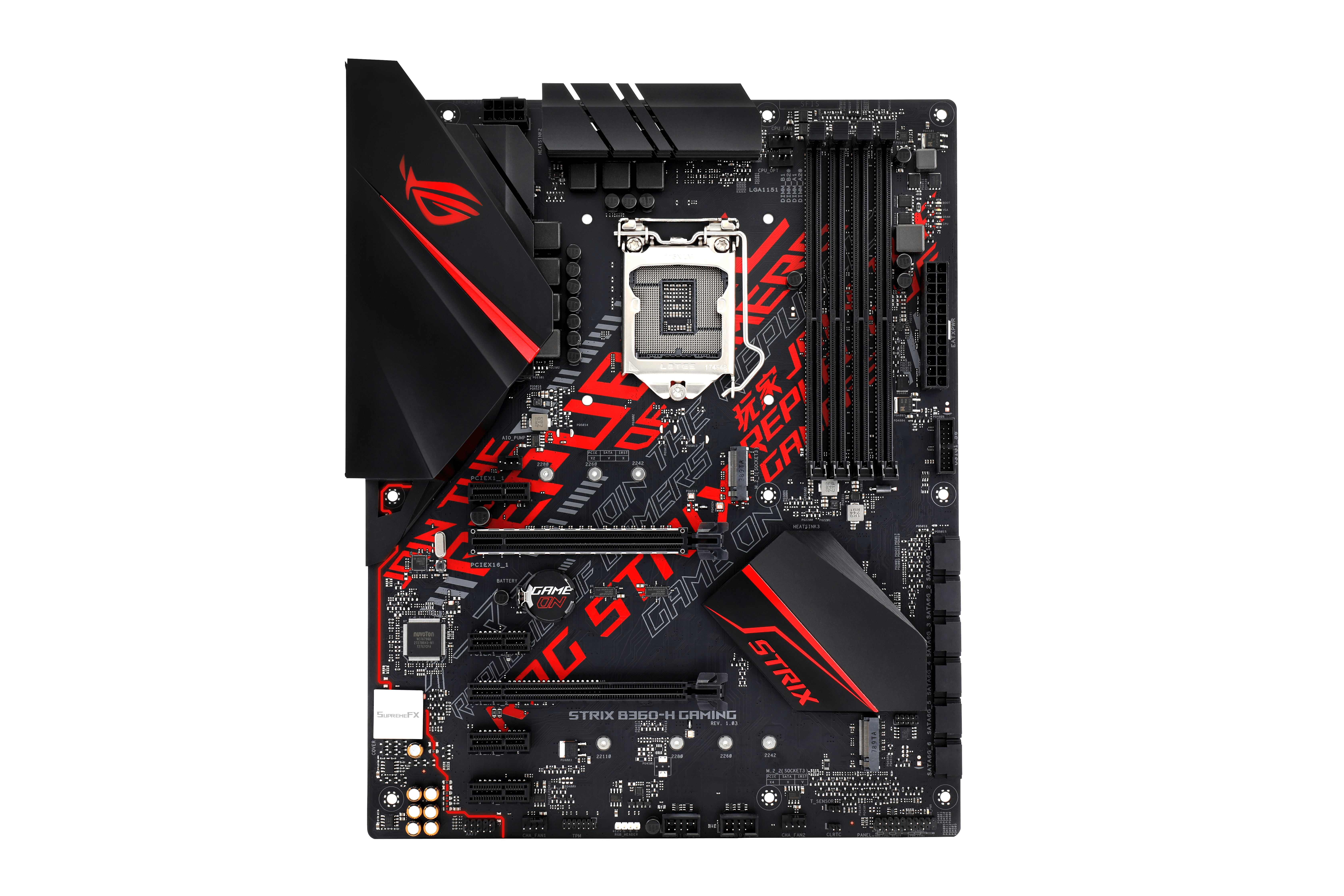 ASUS ROG Strix B360-H Gaming Mainboard schwarz
