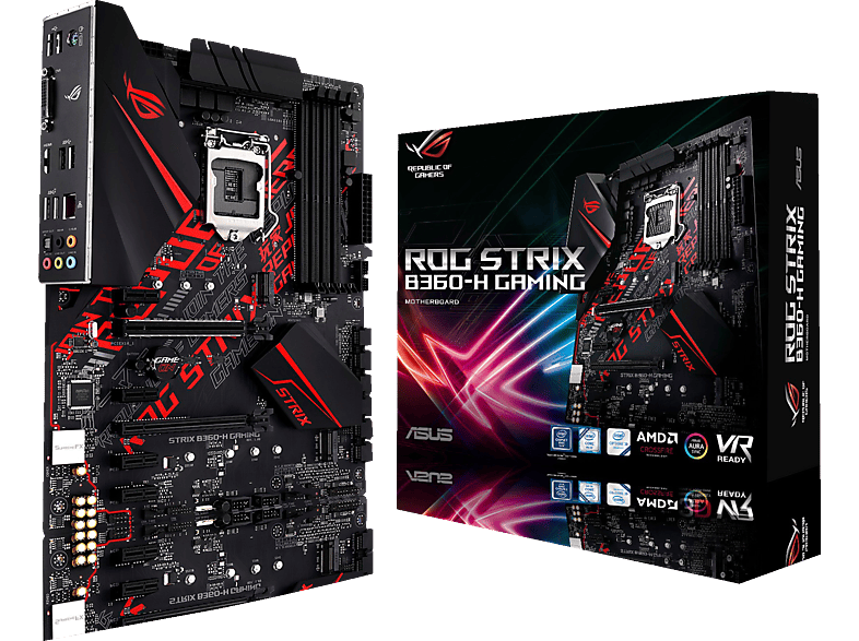 ASUS ROG Strix B360-H Gaming Mainboard schwarz