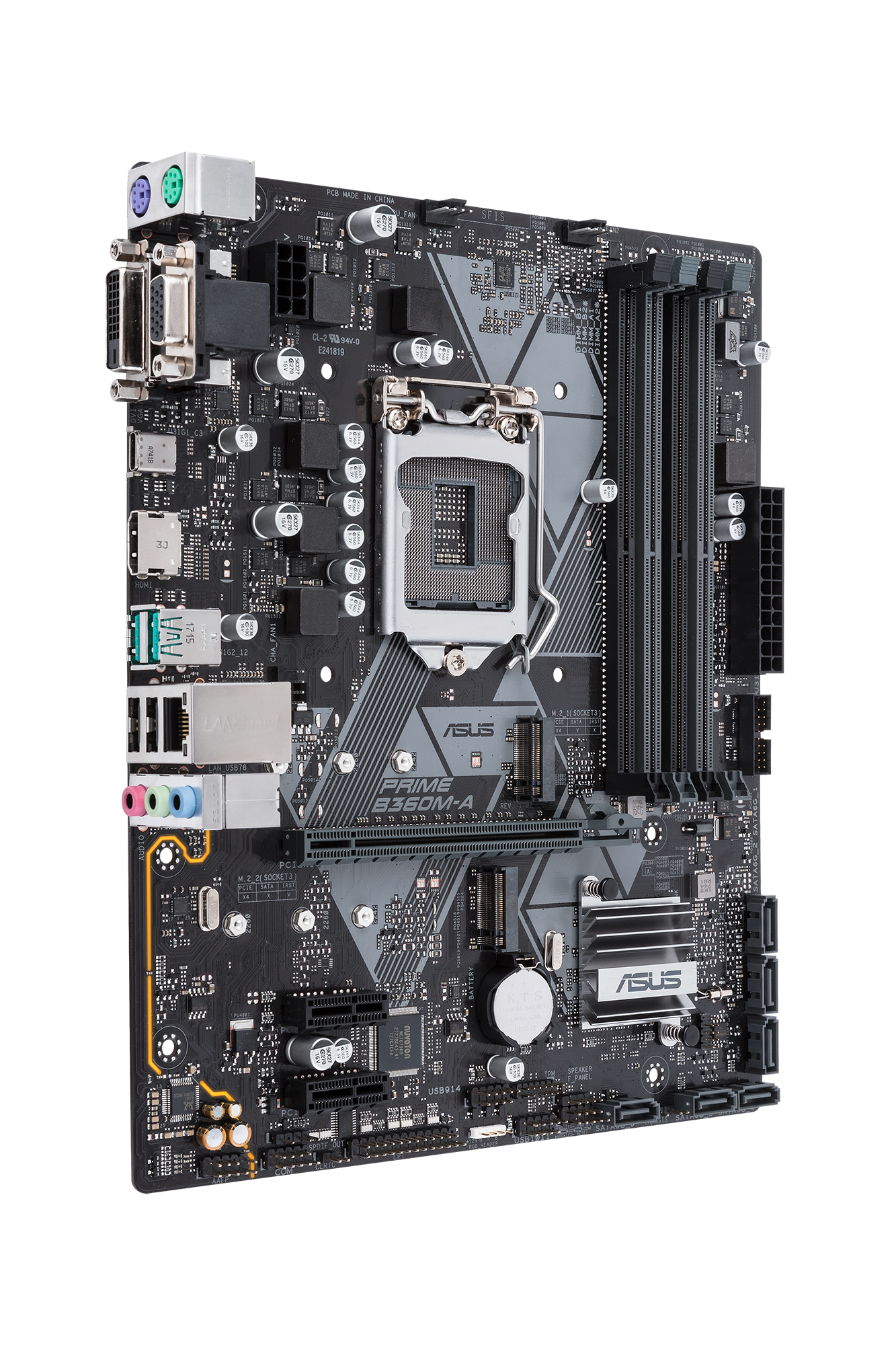 ASUS Prime B360M-A Mainboard Schwarz