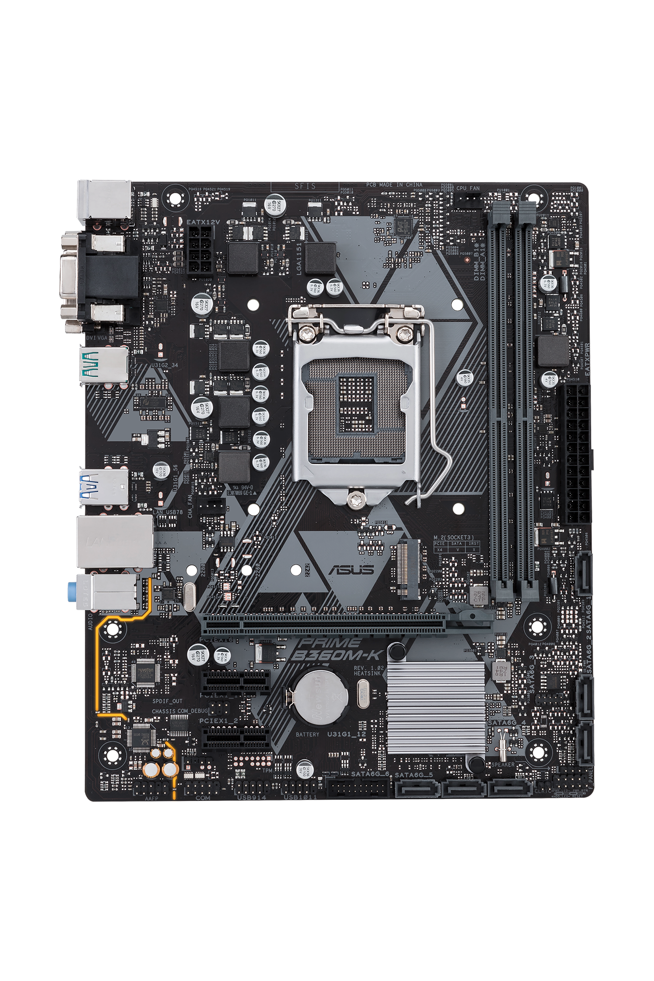 ASUS Prime B360M-K Mainboard Schwarz
