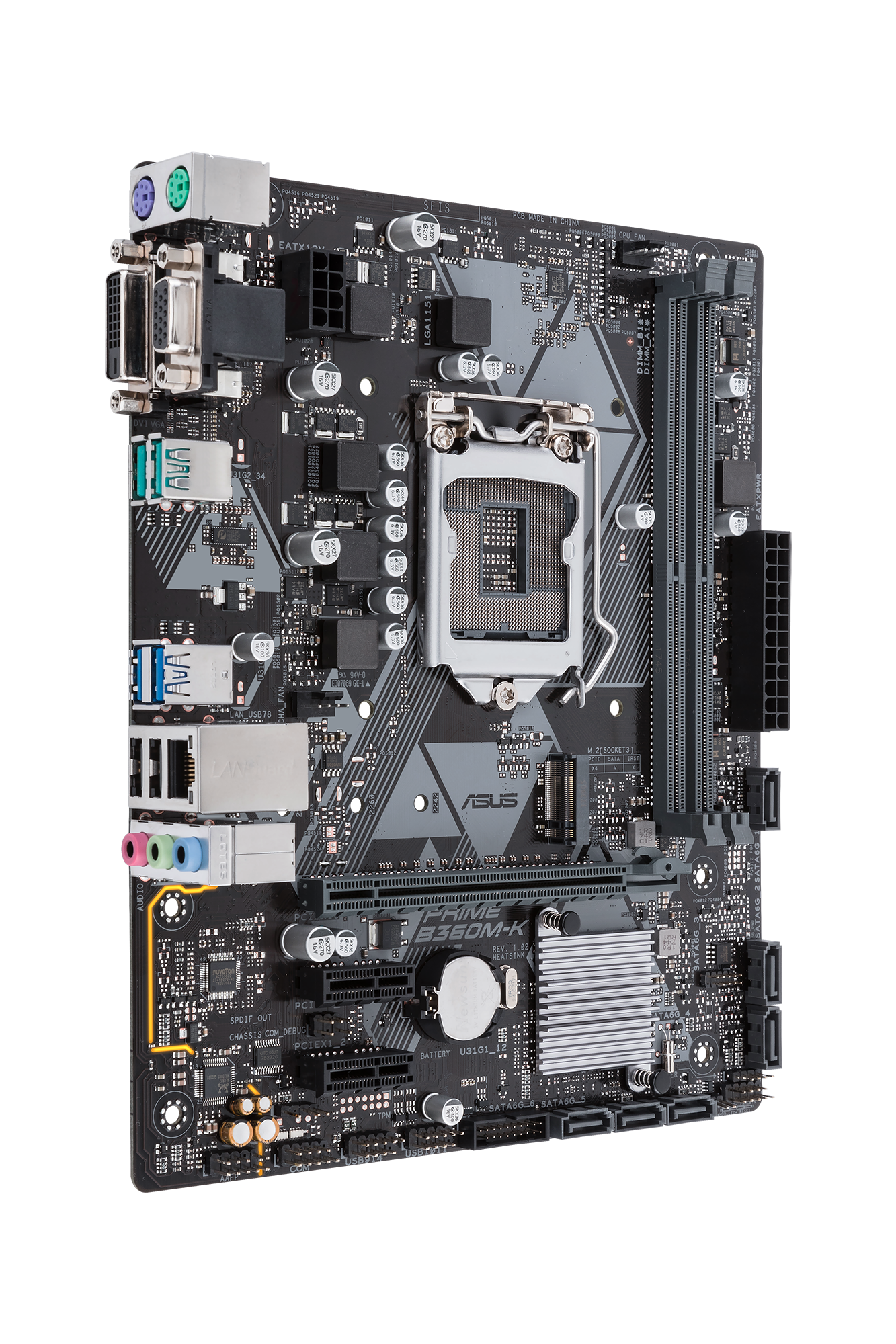ASUS Prime B360M-K Mainboard Schwarz