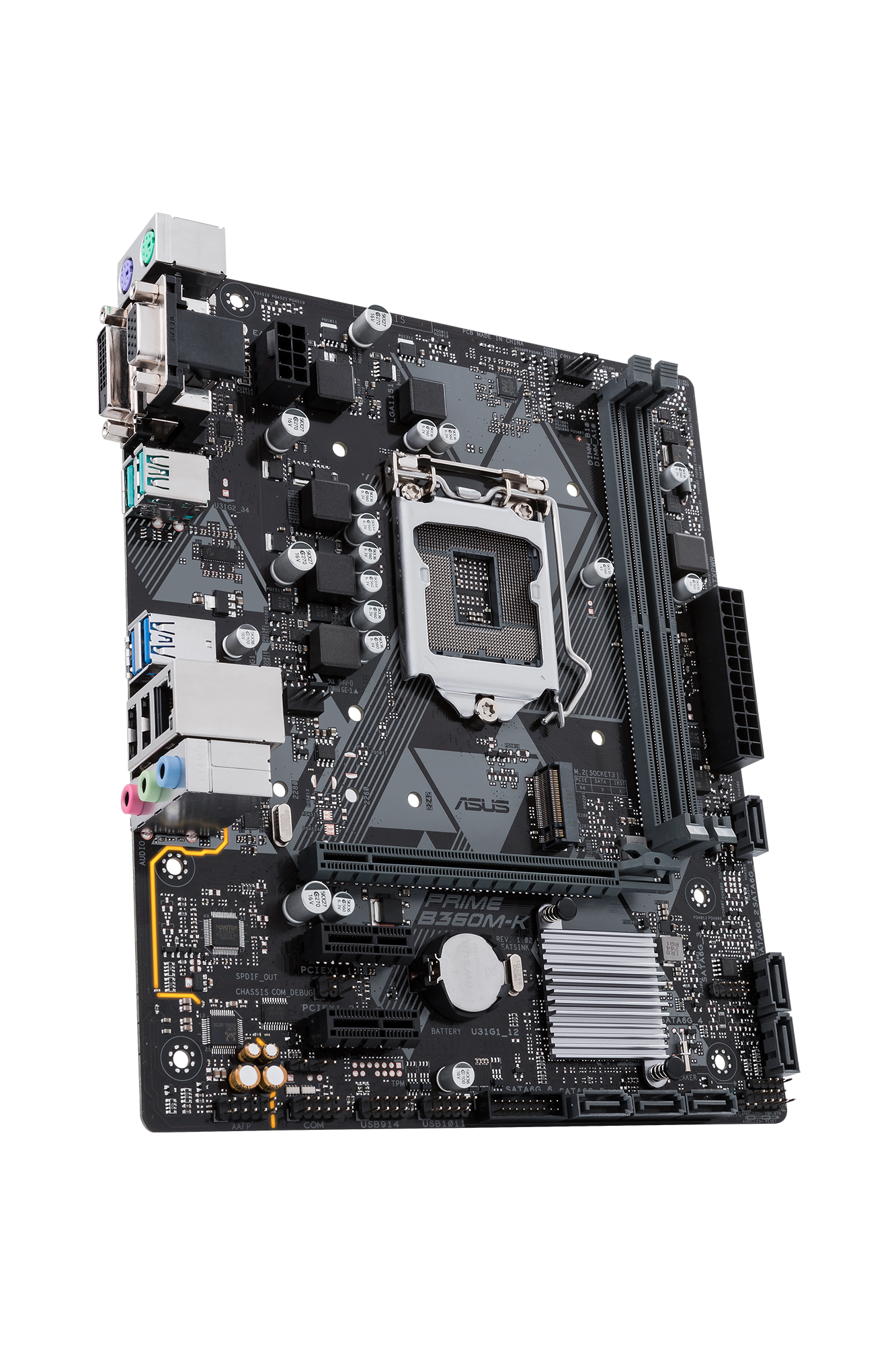 ASUS Prime B360M-K Mainboard Schwarz
