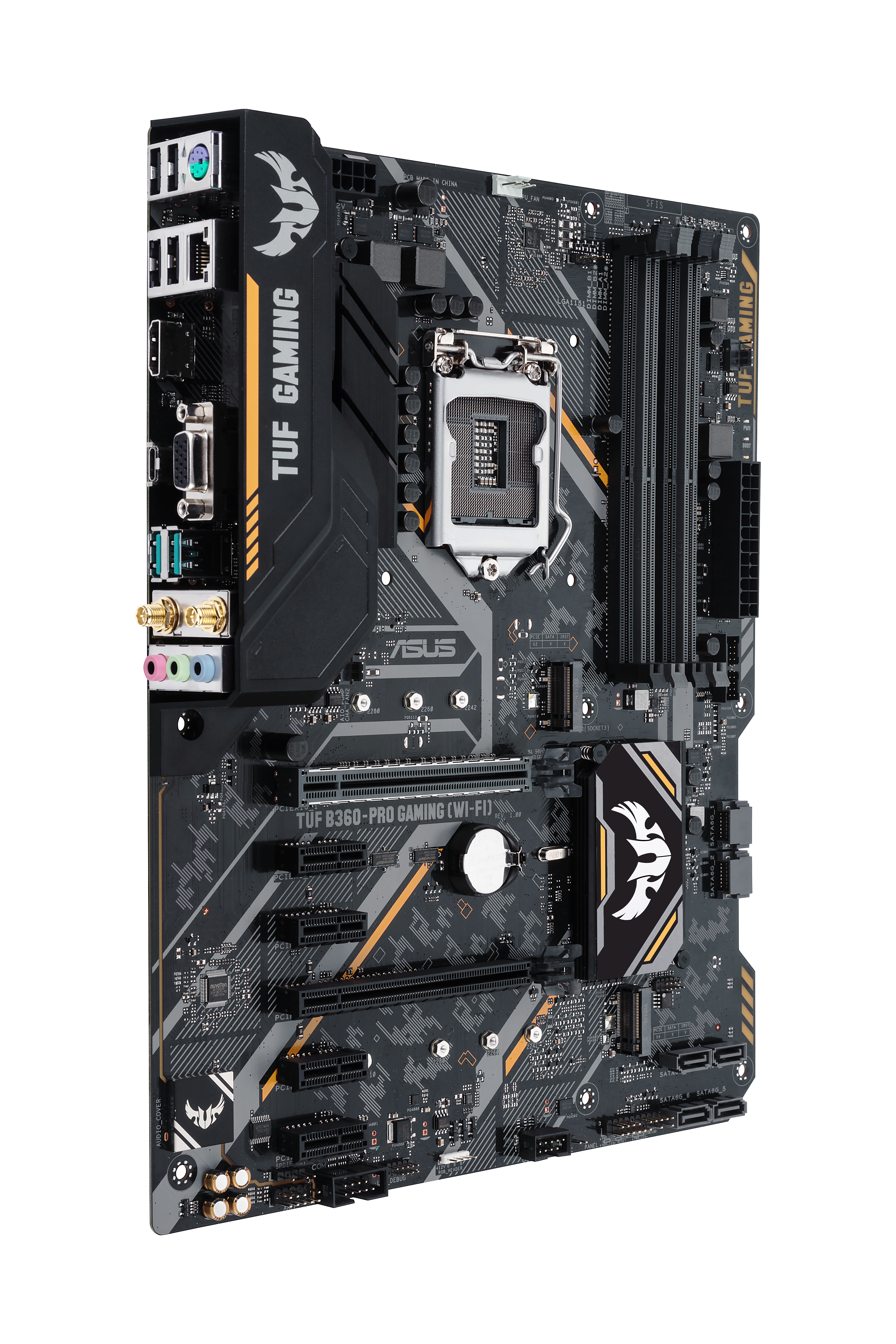 ASUS TUF B360-PRO Gaming Mainboard Schwarz