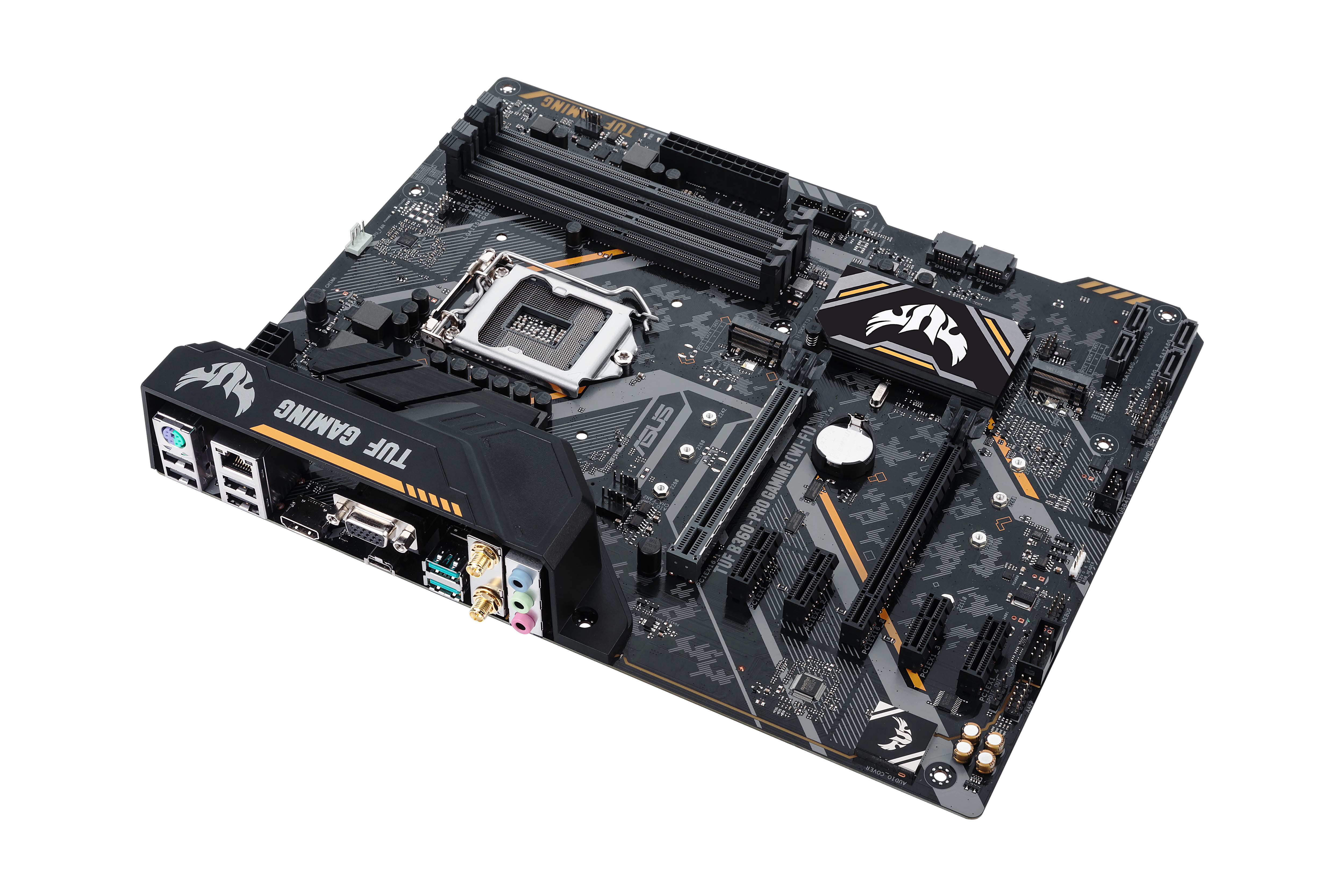 ASUS TUF B360-PRO Gaming Mainboard Schwarz