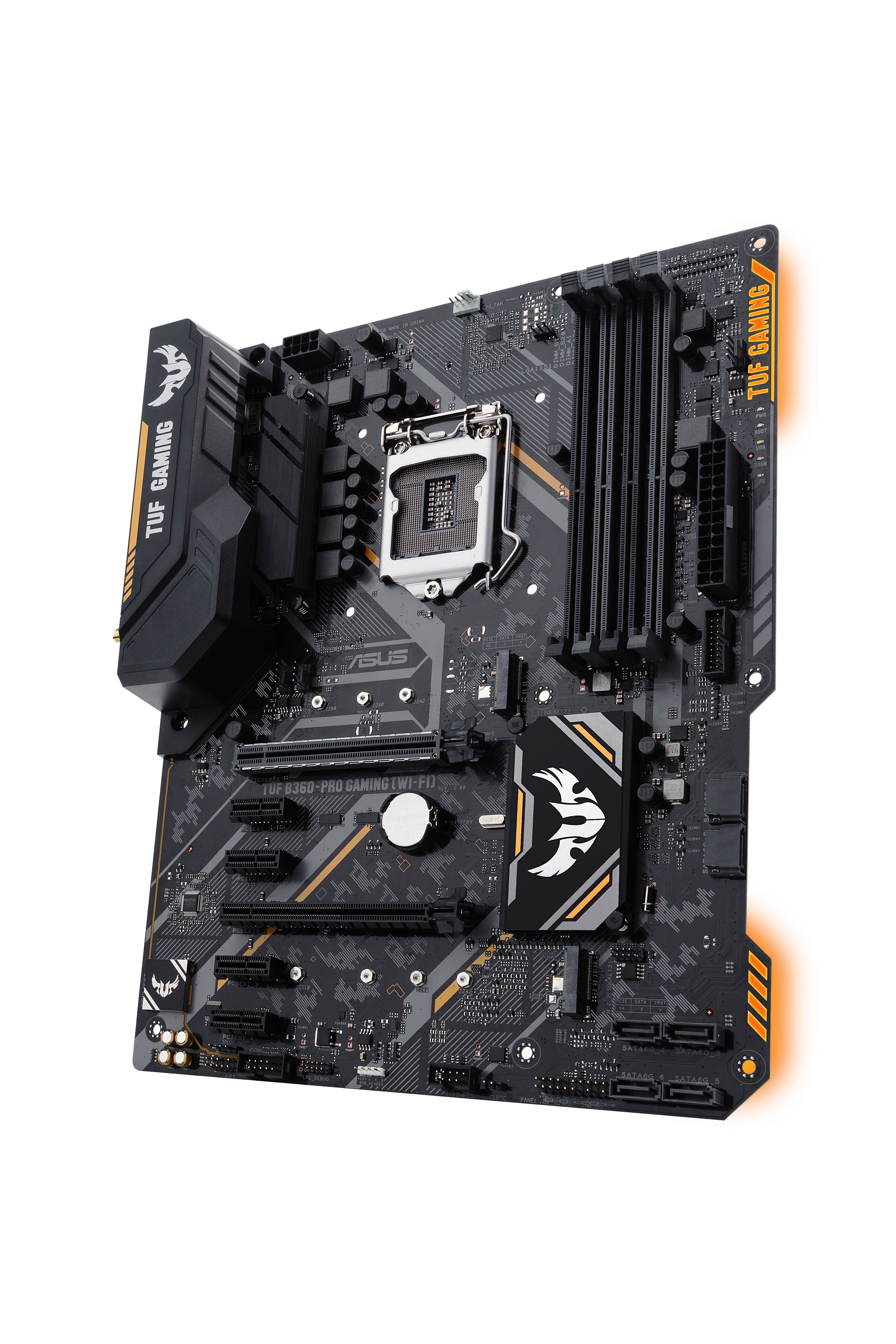 ASUS TUF B360-PRO Gaming Mainboard Schwarz