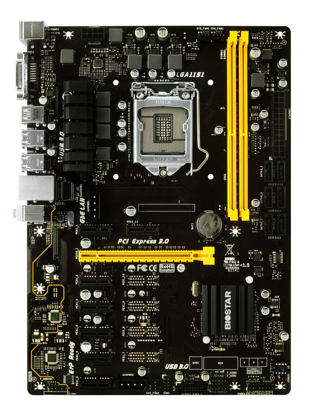 BIOSTAR BiostarTB250-BTC+ Intel LGA1151P DDR4 Anakart