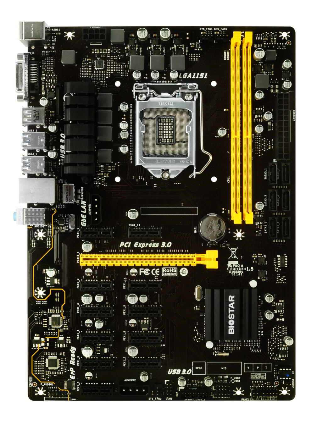 BIOSTAR TB250-BTC PRO Intel LGA1151P DDR4 Anakart