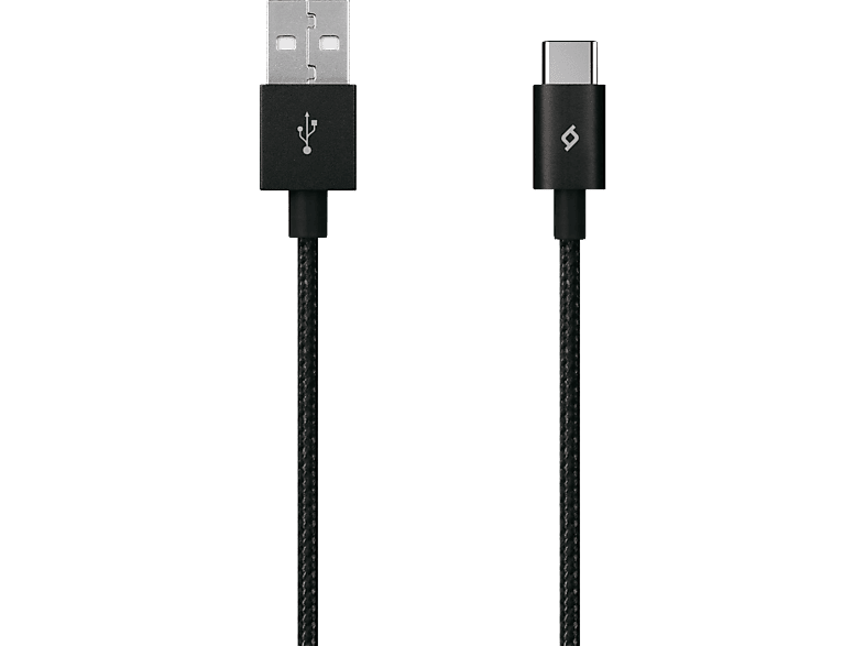 Ttec 2Dk18S AlumiCable Usb-A -Usb-C Şarj Kablosu Siyah