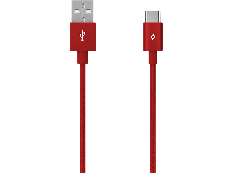 TTEC AlumiCable 2DK18K 1.2 m Kırmızı USB to Type-C Şarj Kablosu_0