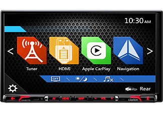 CLARION NX807E - Autoradio (2 DIN (Doppel-DIN), Schwarz)