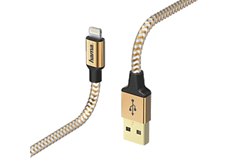 HAMA Lightning USB Kablo “Reflective" 1.5m Turuncu