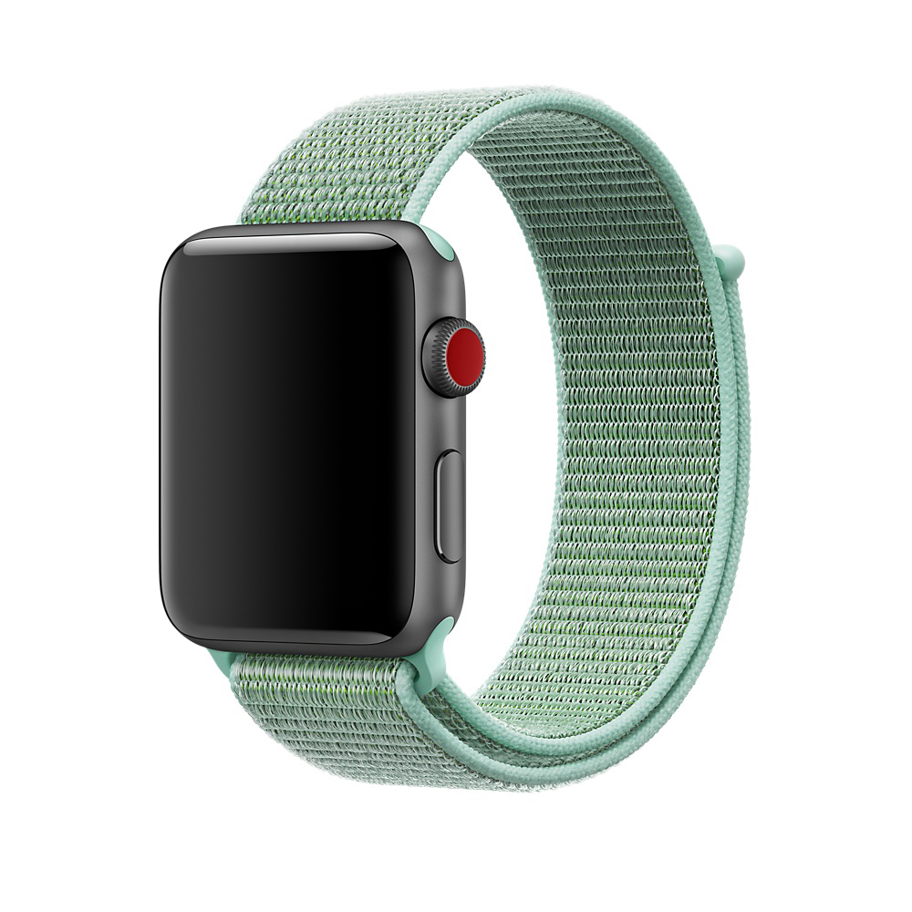 APPLE Sport Loop Nylon, Armband, Marine Green