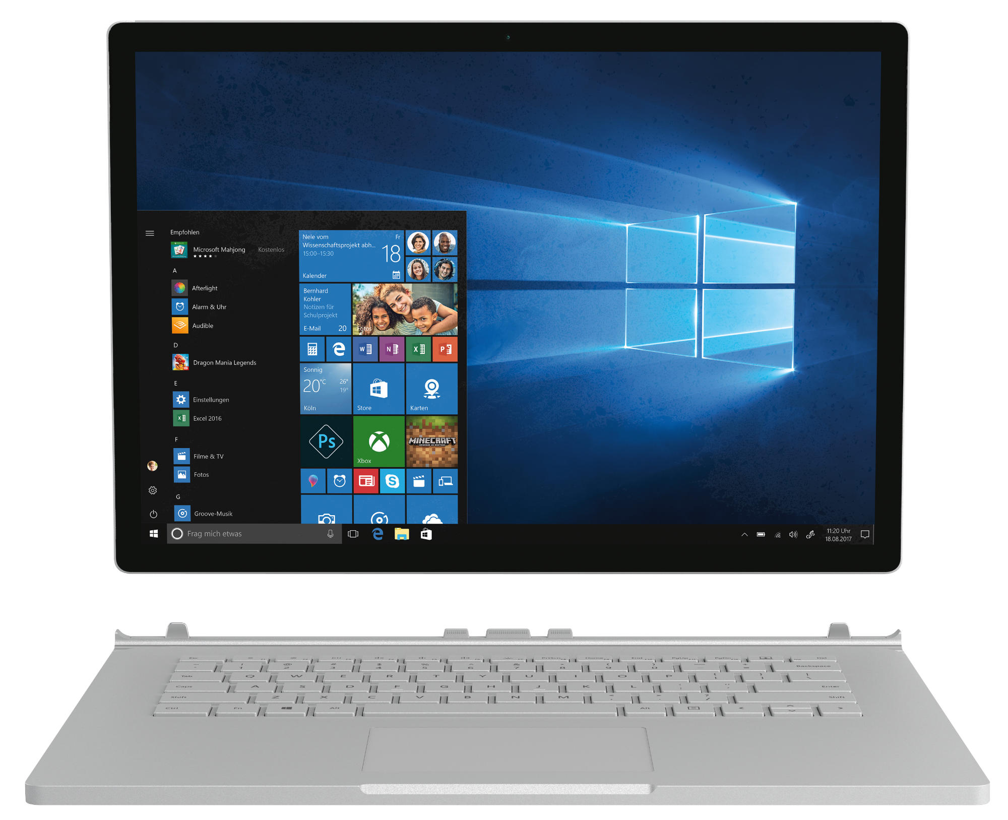 MICROSOFT Surface Book 2 - 15 Zoll - Intel® Core™ i7 i7-8650U - 16 GB - 512 GB - NVIDIA GeForce® GTX 1060 - Windows 10 Pro (64 Bit)
