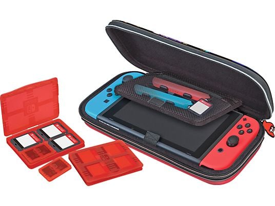 BIG BEN Deluxe Travel Case Mario Odyssey - Borsa per il trasporto per Nintendo Switch (Nero/Rosso)