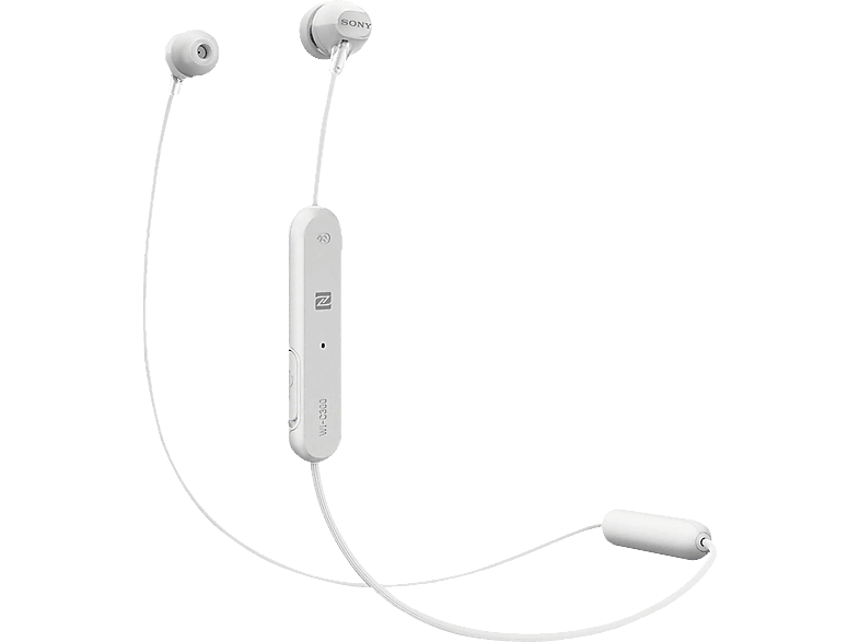 Auriculares inalámbricos Sony WI-C300, Bluetooth, Micrófono, Blanco