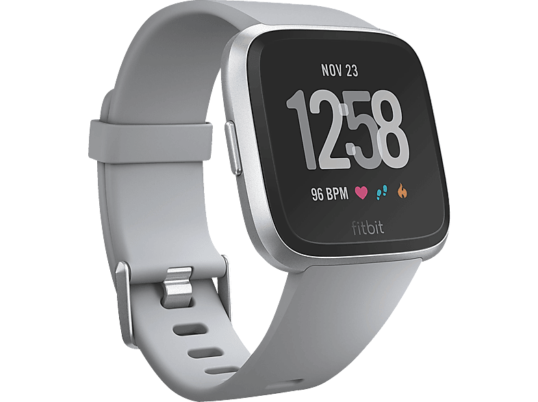 Reloj Deportivo Fitbit versa bluetooth 4 autonomía pantalla plata smartwatch gris talla inteligente grisaluminio gps sumergible ritmo almacena y