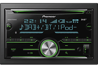 PIONEER FH-X840DAB - Autoradio (2 DIN (Doppel-DIN), Schwarz)