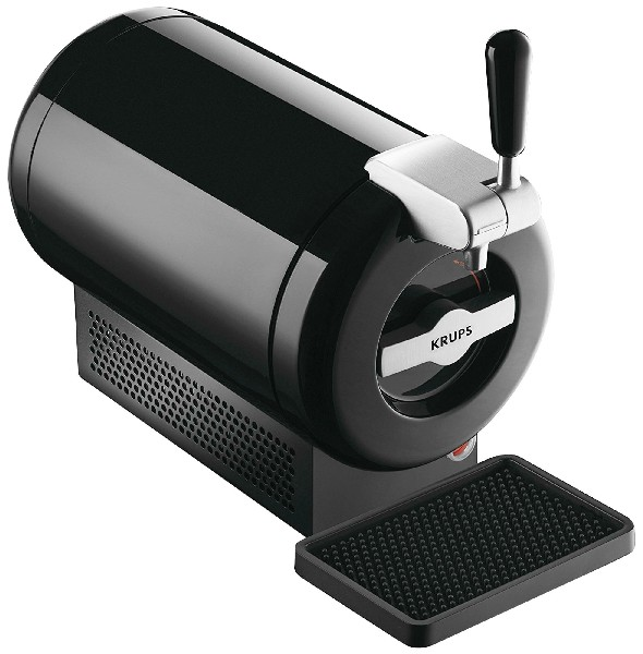 Tirador de cerveza - KRUPS VB 6508 SUB VAINILLA NEGRO, Enfría hasta 2ºC, Potencia 70 W