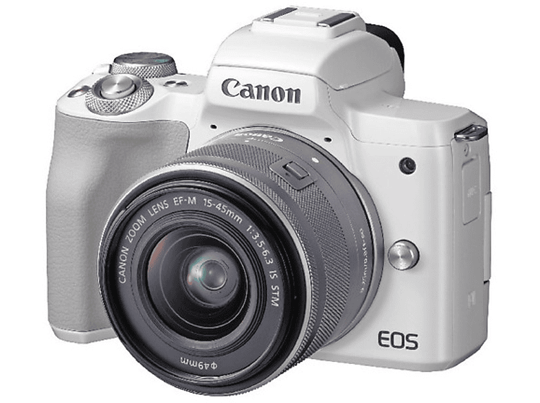 CANON Hybride camera EOS M50 Zilver + 15-45 mm Zilver (2681C012AA)