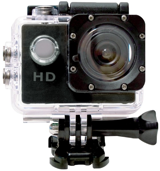 Cámara deportiva - SK8 CAM HD 720P, Sumergible, Formato AVI, Micro USB, Negra