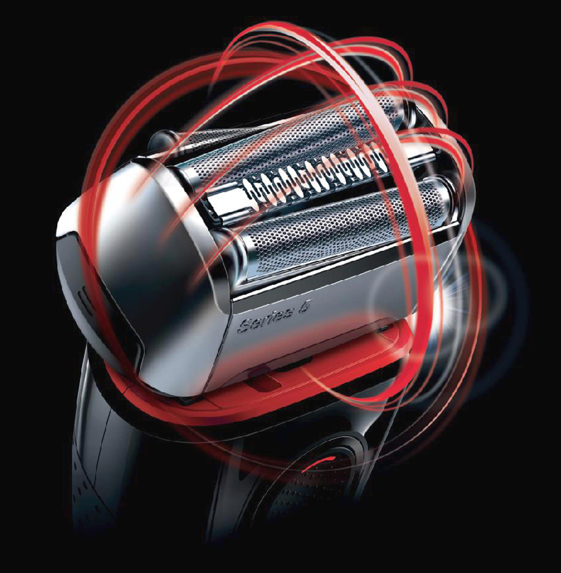 BRAUN Series 5 5050cc Elektrorasierer Limitierte Auflage mit Clean&Charge-Station Rasierer Schwarz/Rot (FlexMotionTec, Reinigungsstation: Ja, mit Ladefunktion)
