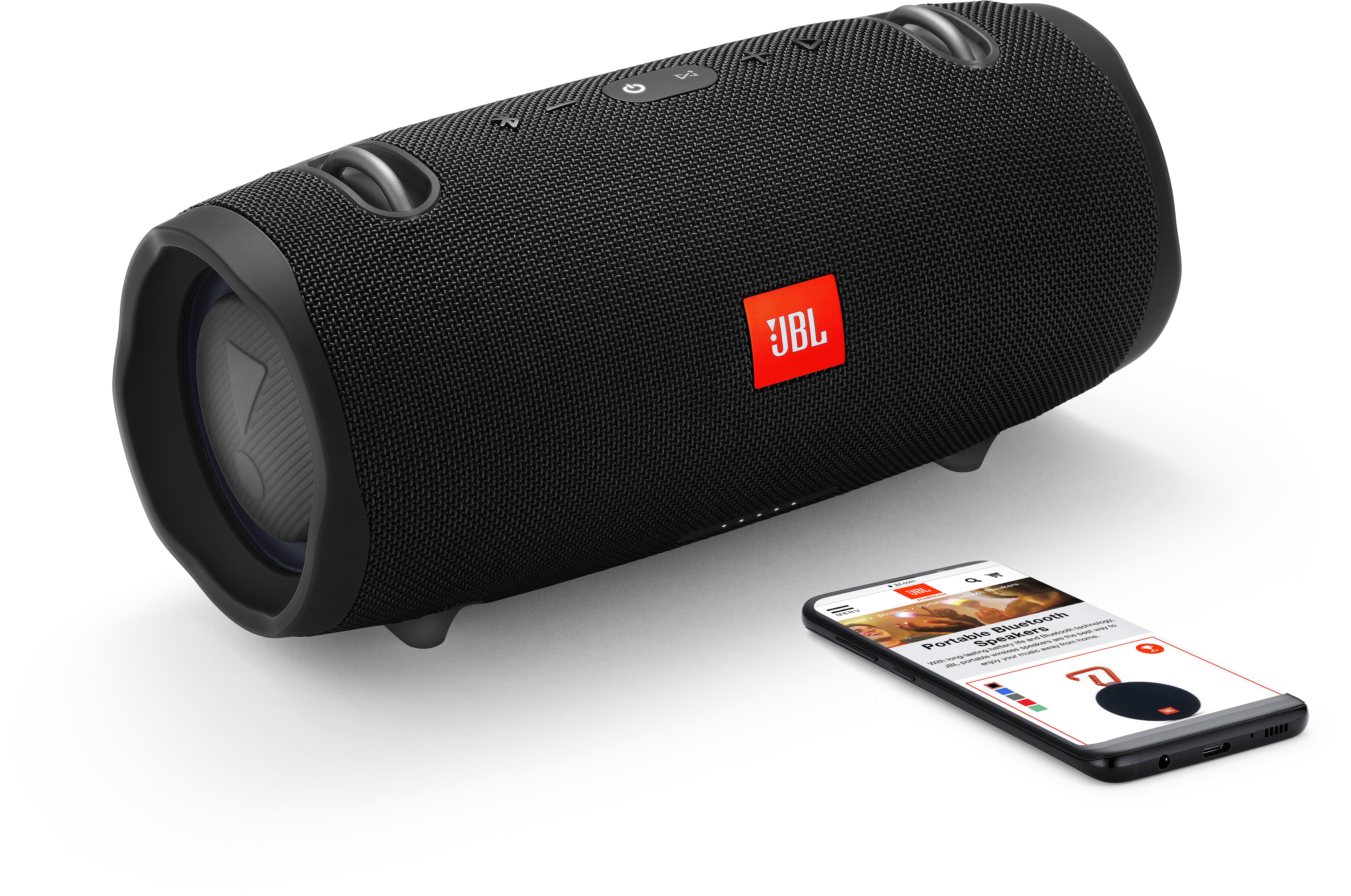 JBL Bluetooth Lautsprecher XTREME 2, IPX7 spritzwassergeschützt, schwarz