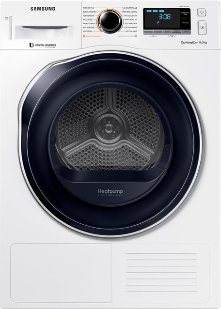 SAMSUNG Wärmepumpentrockner DV9AM6200CW Wärmepumpentrockner (9 kg), Weiß)