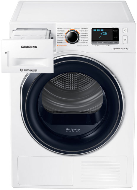 SAMSUNG Wärmepumpentrockner DV9AM6200CW Wärmepumpentrockner (9 kg), Weiß)