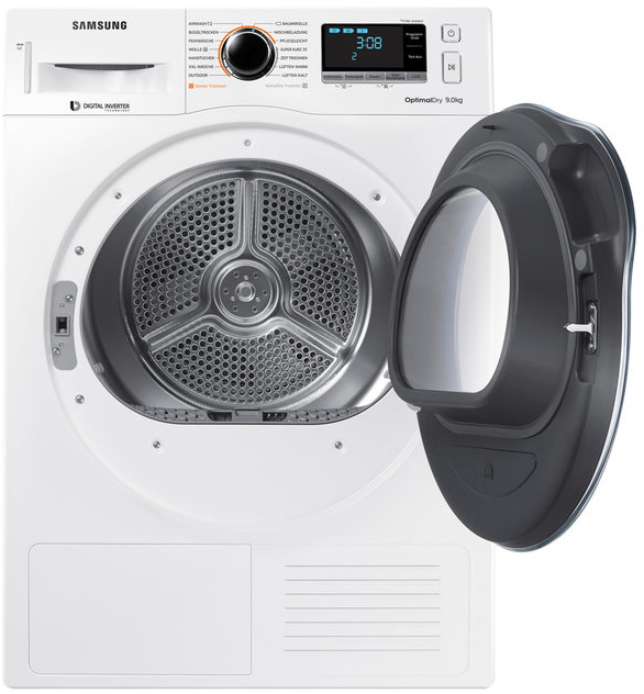SAMSUNG Wärmepumpentrockner DV9AM6200CW Wärmepumpentrockner (9 kg), Weiß)