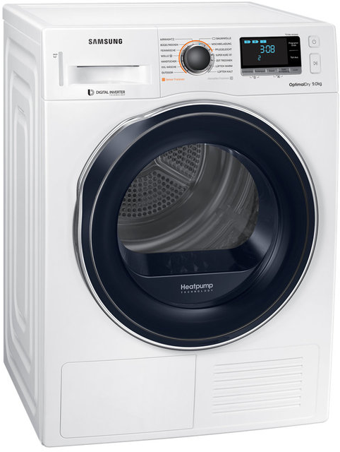 SAMSUNG Wärmepumpentrockner DV9AM6200CW Wärmepumpentrockner (9 kg), Weiß)