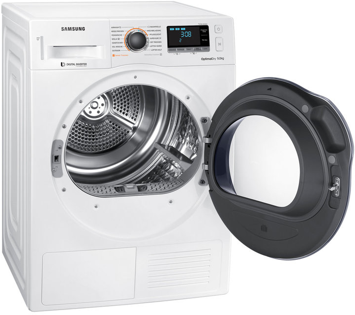 SAMSUNG Wärmepumpentrockner DV9AM6200CW Wärmepumpentrockner (9 kg), Weiß)