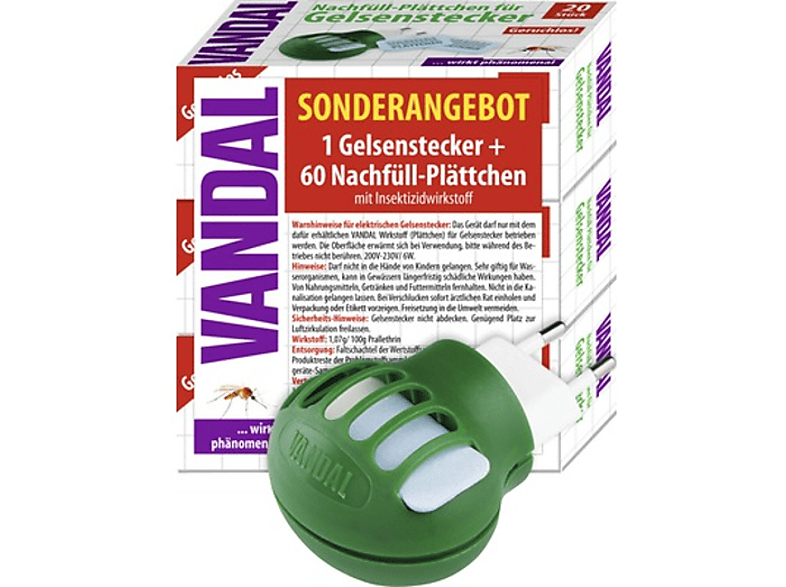 Vandal Gelsenstecker inklusive 60 Wirkstoffplättchen — Foto 2 von 2