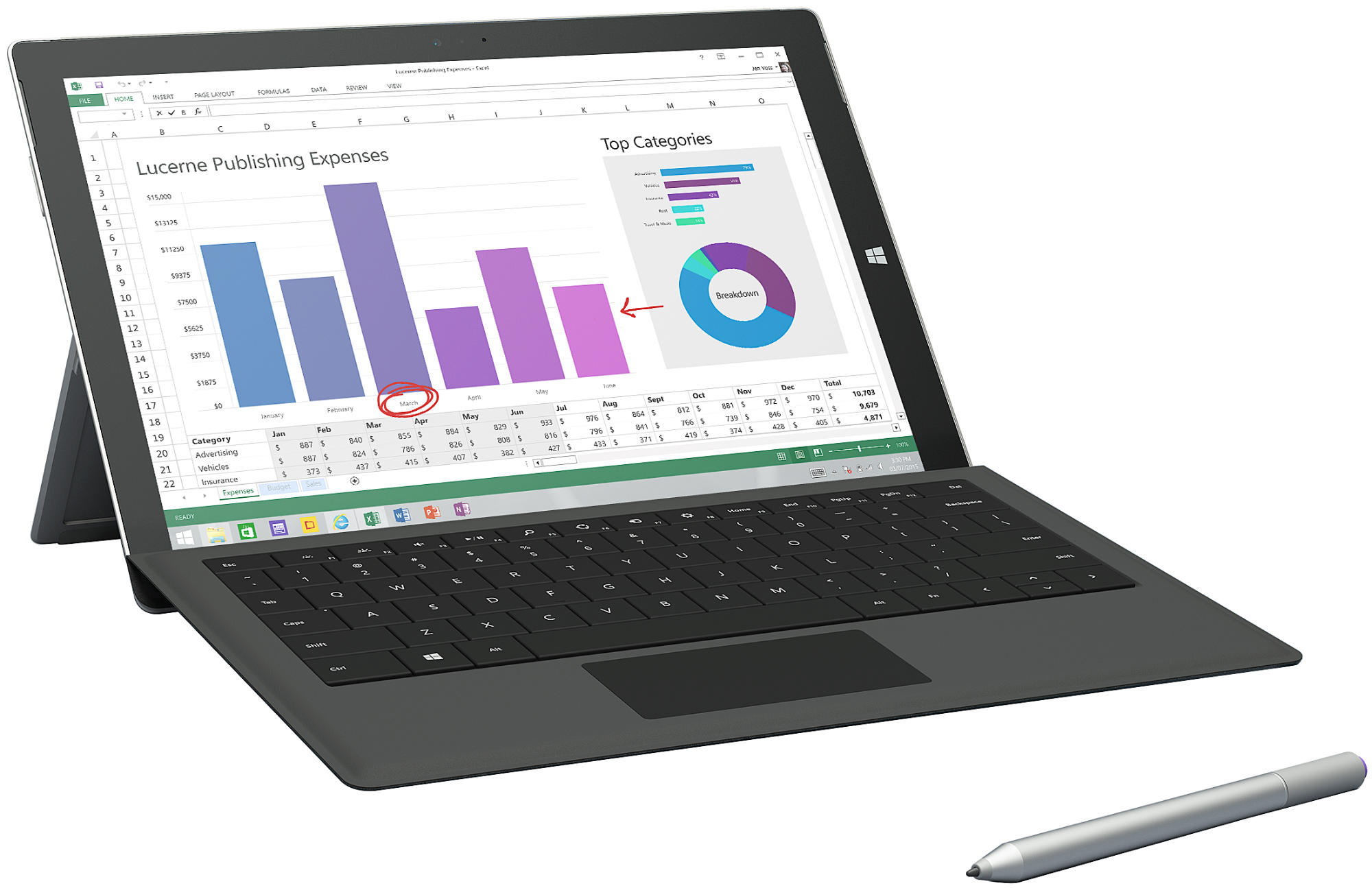 MICROSOFT Surface Pro - 12,3 Zoll - Intel® Core™ i5 i5-7300U - 4 GB - 128 GB - Intel® HD 620 - Windows 10 Pro (64 Bit)
