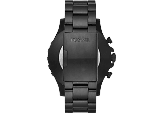 FOSSIL FTW1115 Nate Hybrid Smartwatch Edelstahl Edelstahl, 200 mm, Schwarz