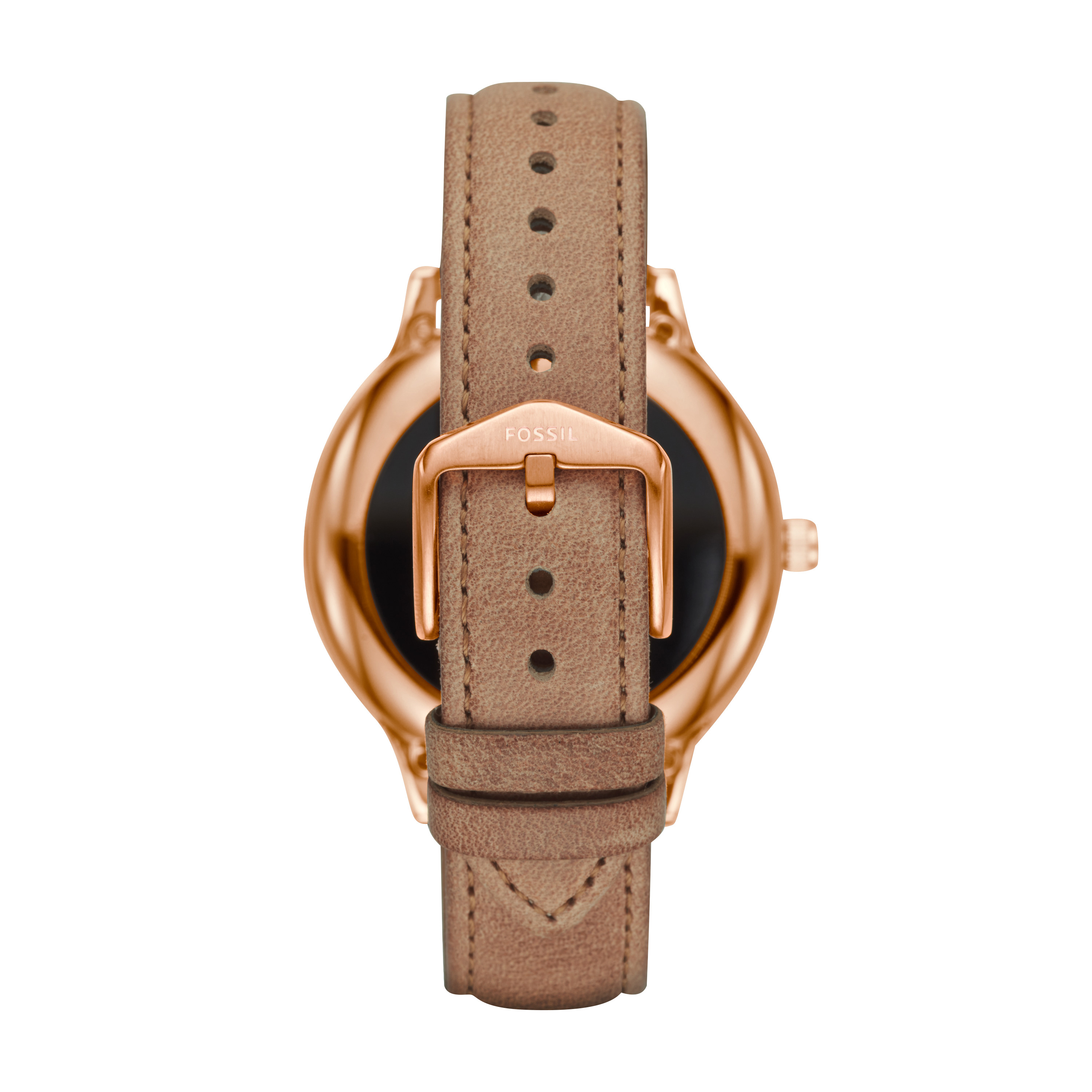 FOSSIL FTW6005 Venture Smartwatch Edelstahl Leder, 190 mm, Rosegold