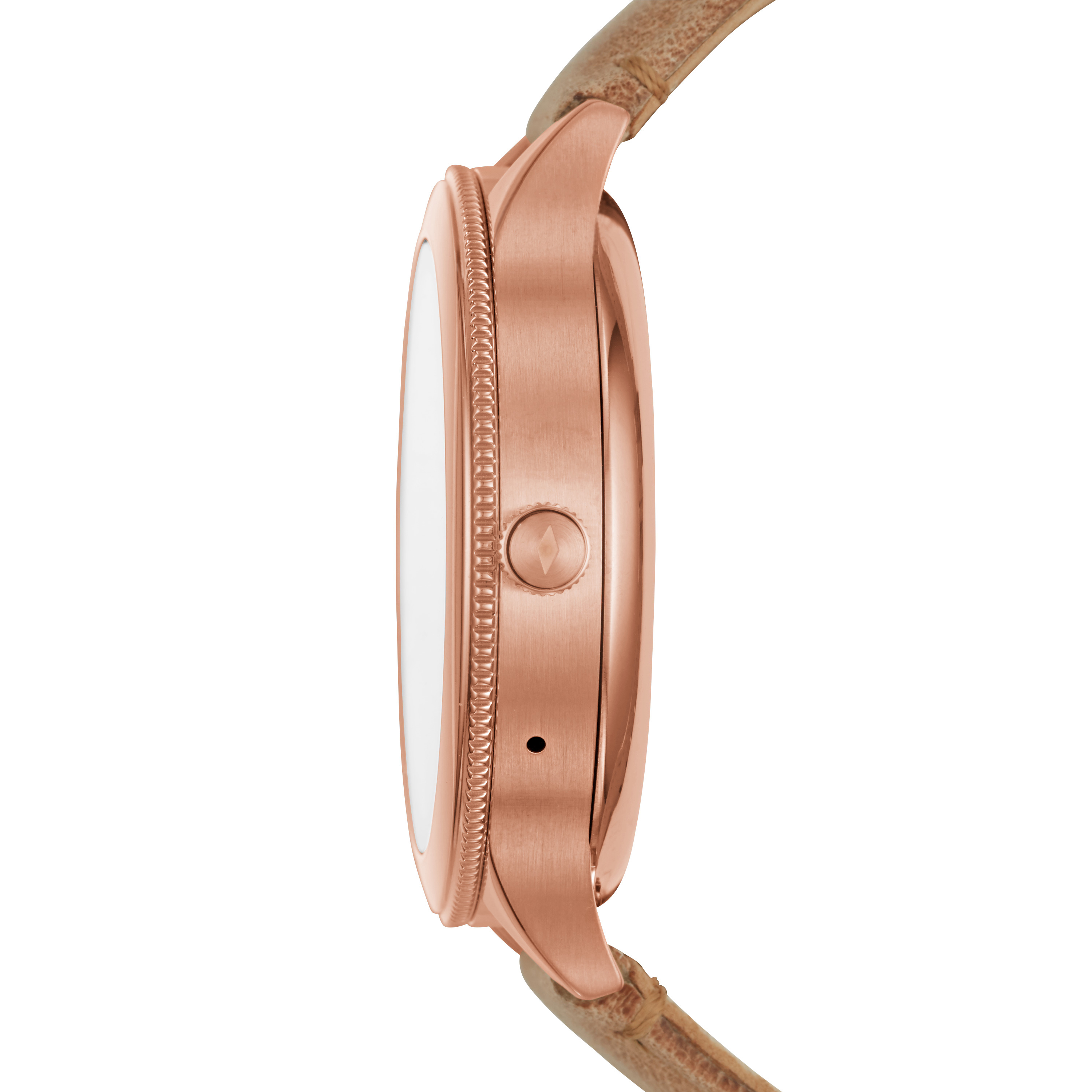 FOSSIL FTW6005 Venture Smartwatch Edelstahl Leder, 190 mm, Rosegold