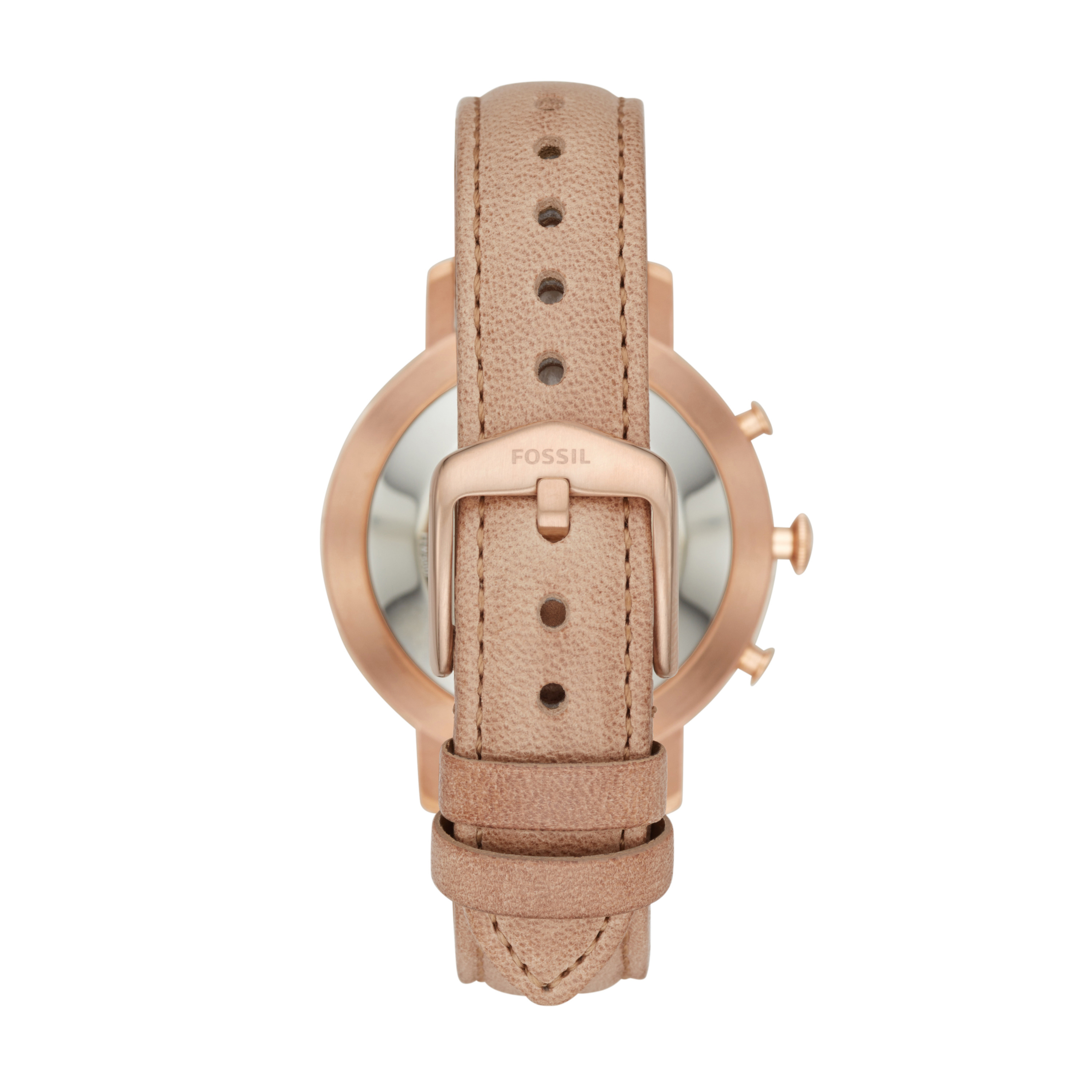 FOSSIL FTW5007 Neely Hybrid Smartwatch Edelstahl Leder, 190 mm, Rosegold